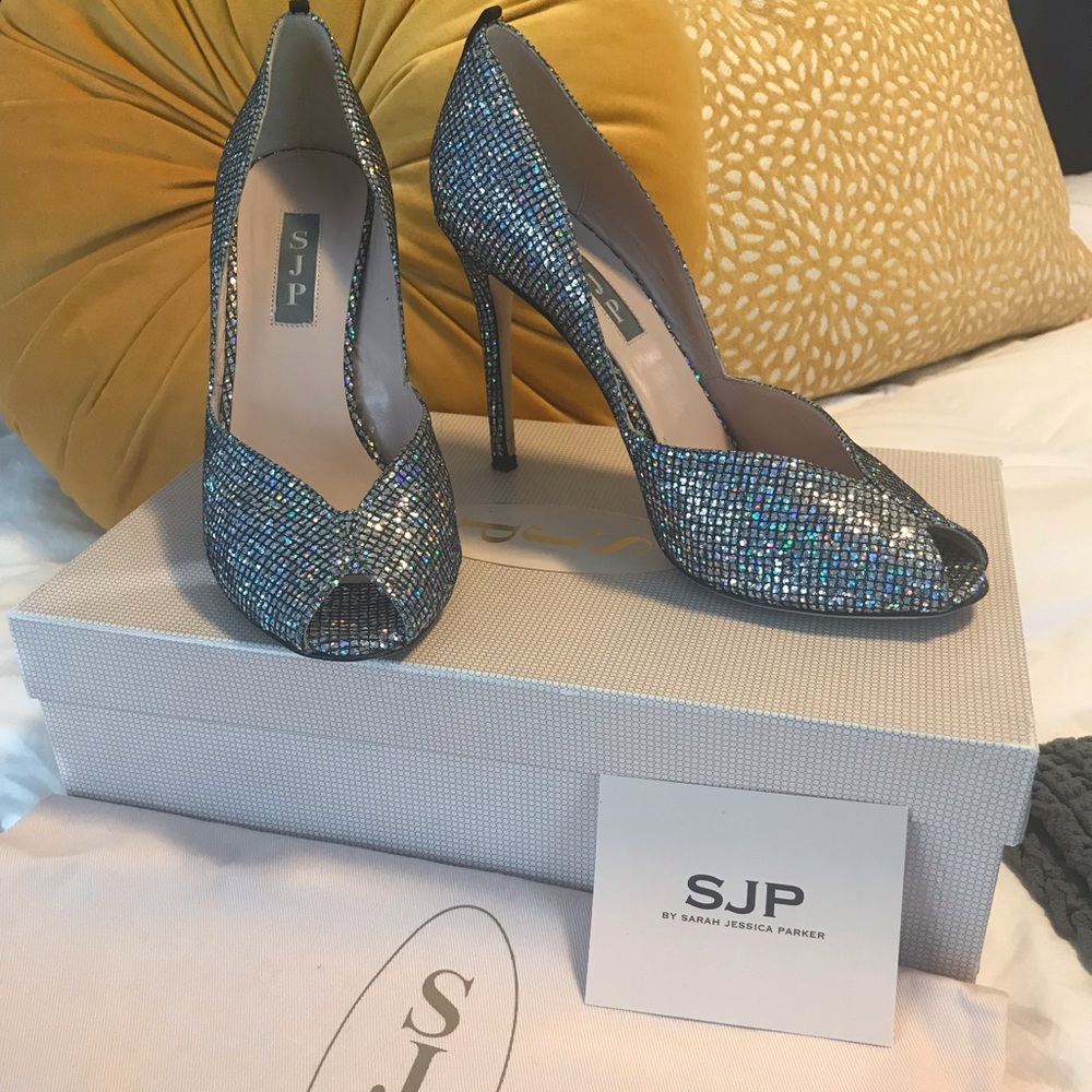 SJP Glitter Heels